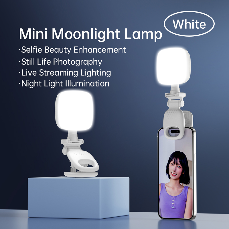 Lighting Gallery - 휴대용 클립형 미니 LED 셀카 조명,