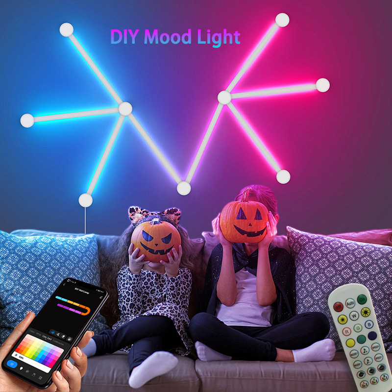 Wall Decor Lighting - 스마트 RGB 벽등, 블루투스 앱 연결