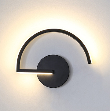 Lighting Decoration - 현대적인 북유럽 LED 벽등, 미니멀리스트 블랙