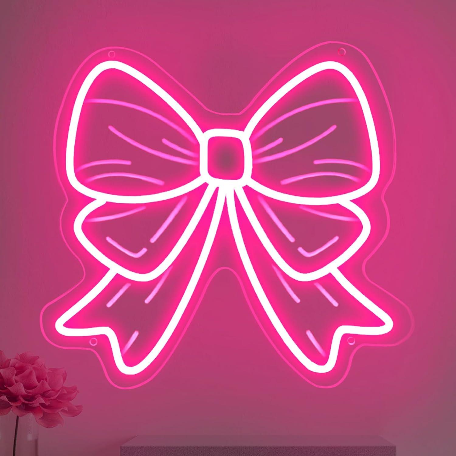 Wall Decor Lighting - 보우 네온사인 USB 디머블 LED 네온