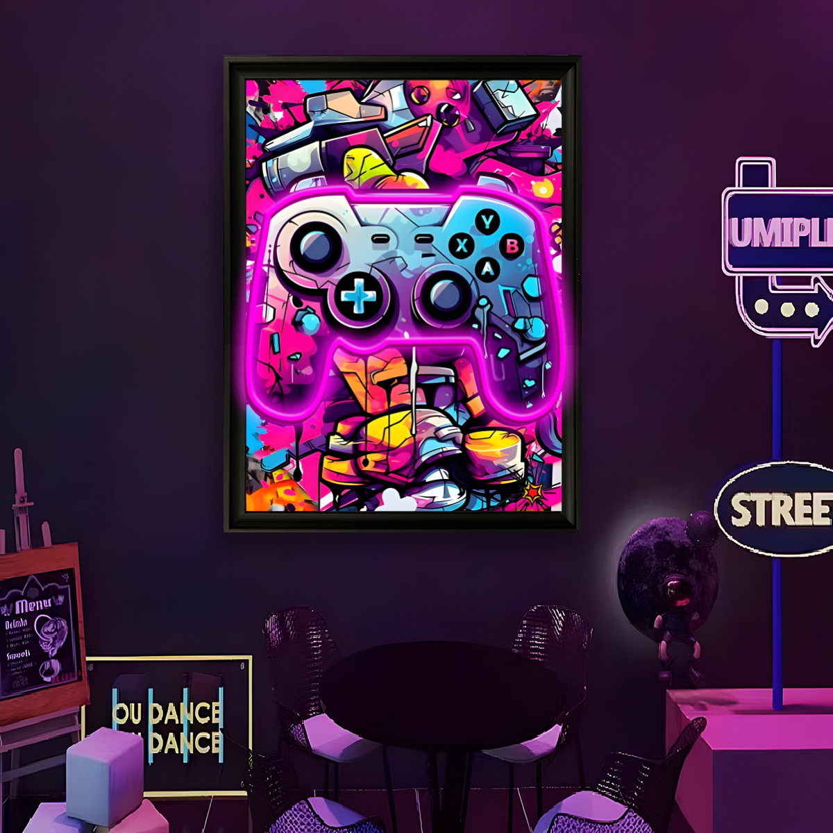 USB 전원 LED 네온 라이트 재미있는 벽화 아트 포 - Wall Decor Lighting 리뷰 및 가격