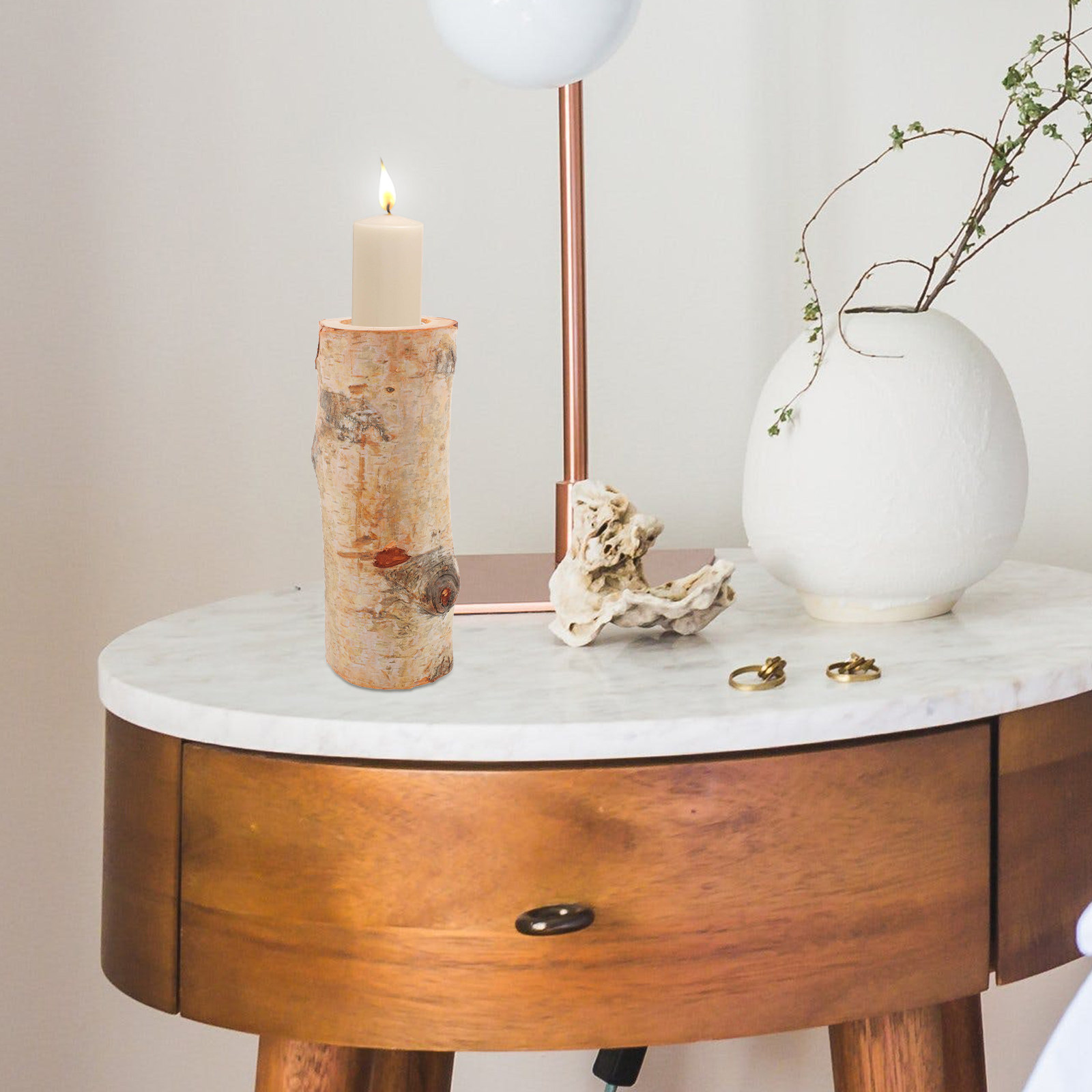 1세트 원목 통나무 홀더 스탠드, 농가 스타일 웨딩 및 - Lighting Decoration Stand 리뷰 및 가격