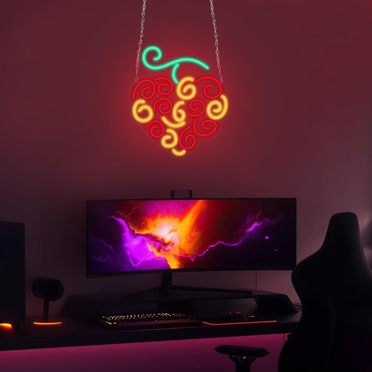 사이버 과일 네온사인 USB 디밍 가능 LED 조명 ( - Wall Decor Lighting 리뷰 및 가격