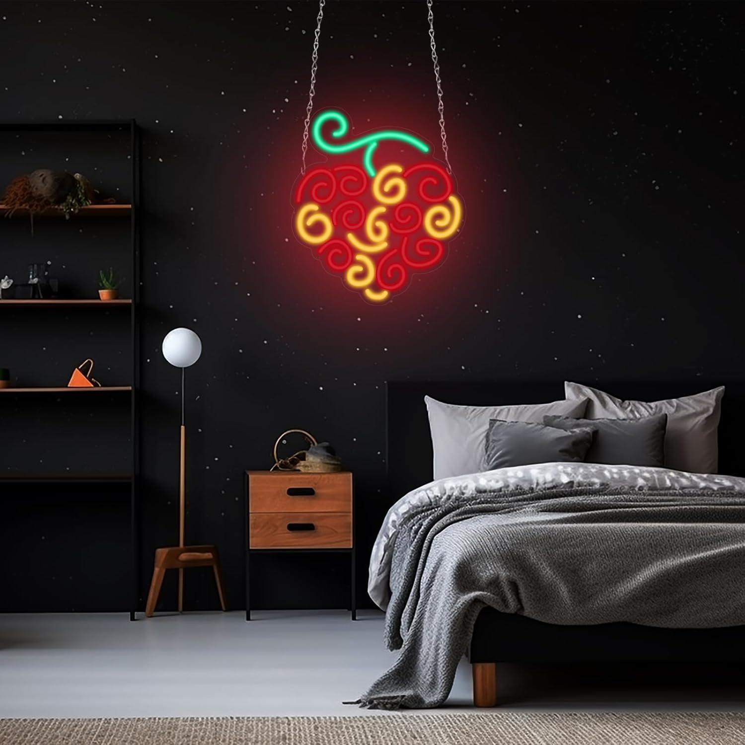 사이버 과일 네온사인 USB 디밍 가능 LED 조명 ( - Wall Decor Lighting 리뷰 및 가격