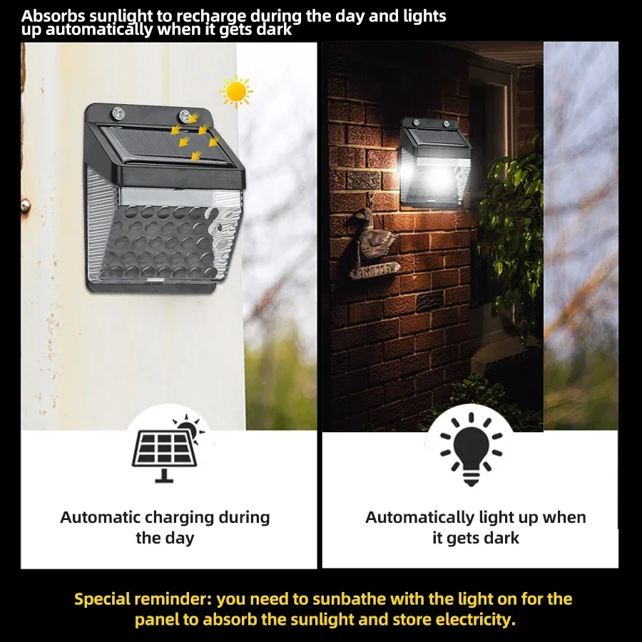 LED 태양광 조명 PIR 모션 센서 벽등 야외 태양광 - Wall Decor Lighting 리뷰 및 가격