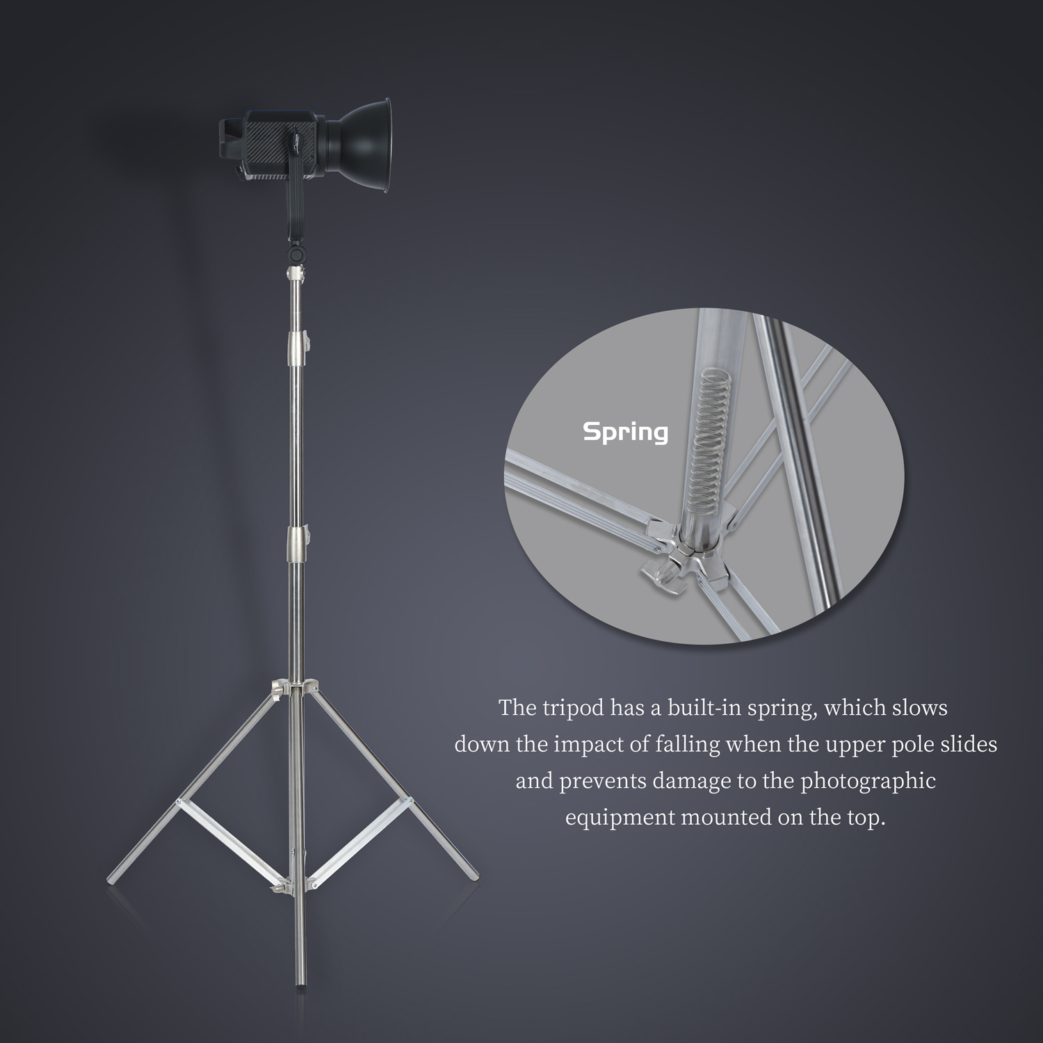 SH 2.8M 스테인레스 스틸 라이트 스탠드 헤비 듀티 - Lighting Gallery 리뷰 및 가격