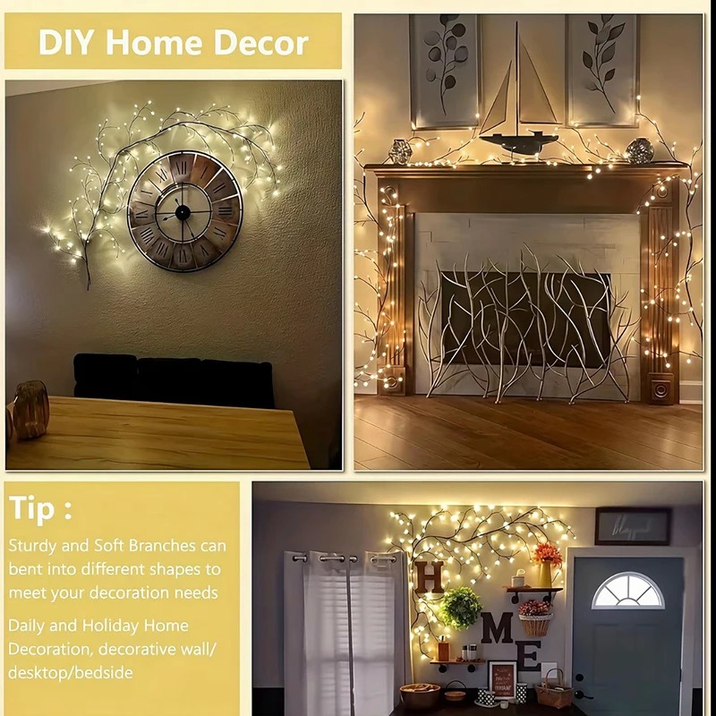 DIY 단풍잎 장미 펜던트 USB 전원 공급 홈 벽 꽃 - Wall Decor Lighting 리뷰 및 가격