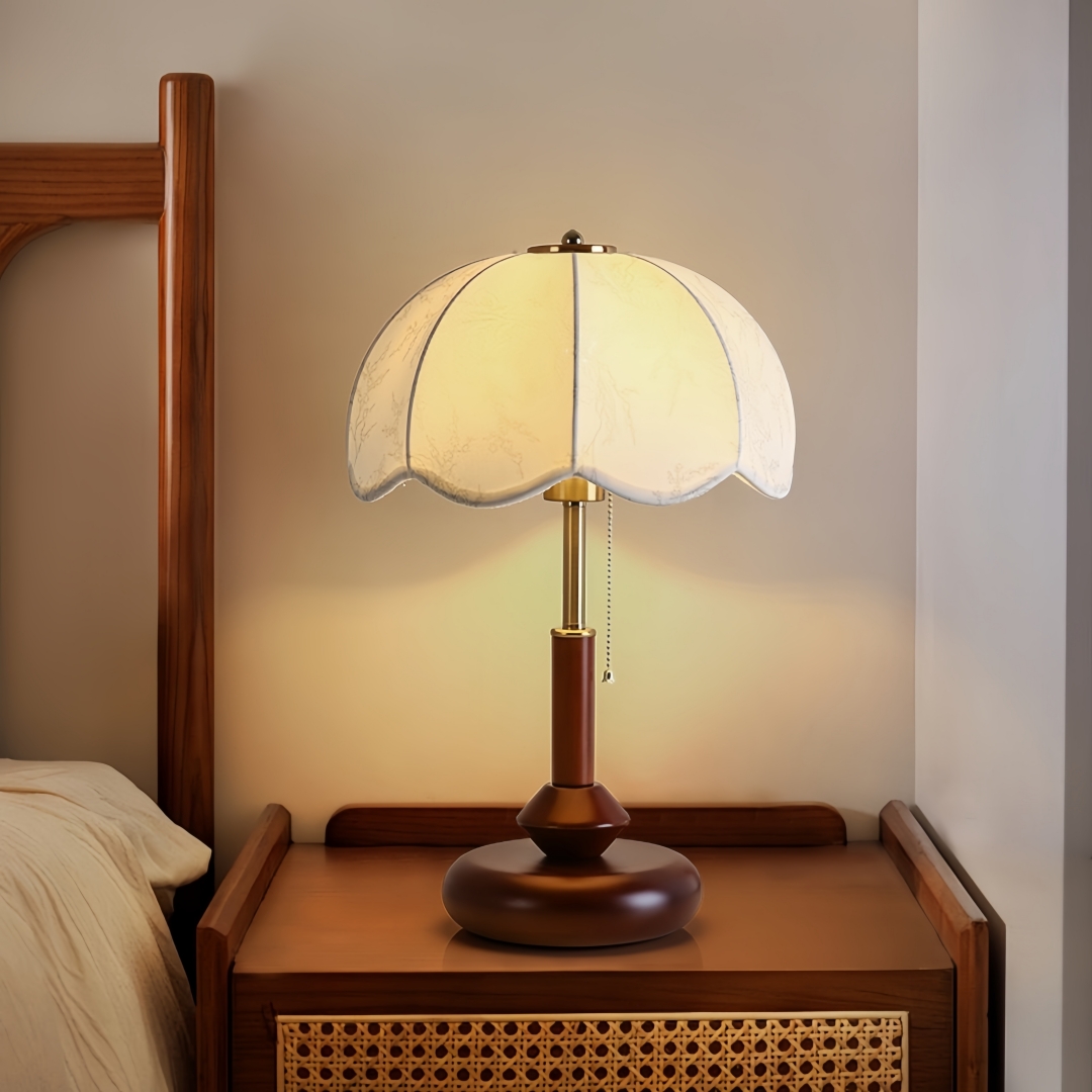 빈티지 스캘럽 돔 테이블 램프, 침실 협탁, 서재, 현 - Lighting Decor For Bedroom 리뷰 및 가격