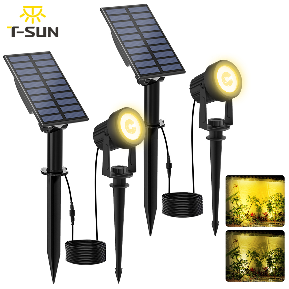 매우 밝은 태양광 스포트라이트, 야외 태양광 LED 조 - Lighting Decor Sunrise 리뷰 및 가격