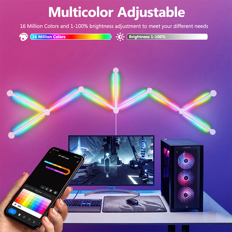 스마트 RGB 벽등, 블루투스 앱 연결 LED 라이트  - Wall Decor Lighting 리뷰 및 가격