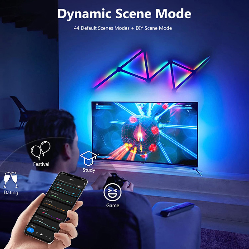 스마트 RGB 벽등, 블루투스 앱 연결 LED 라이트  - Wall Decor Lighting 리뷰 및 가격