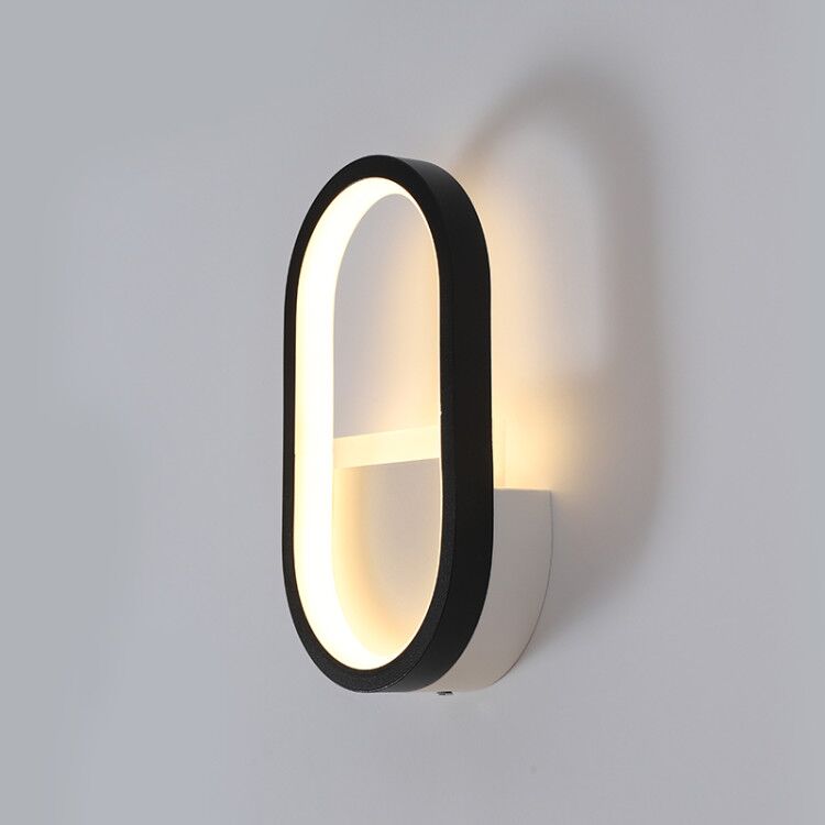 현대적인 북유럽 LED 벽등, 미니멀리스트 블랙 기하학 - Lighting Decoration 리뷰 및 가격