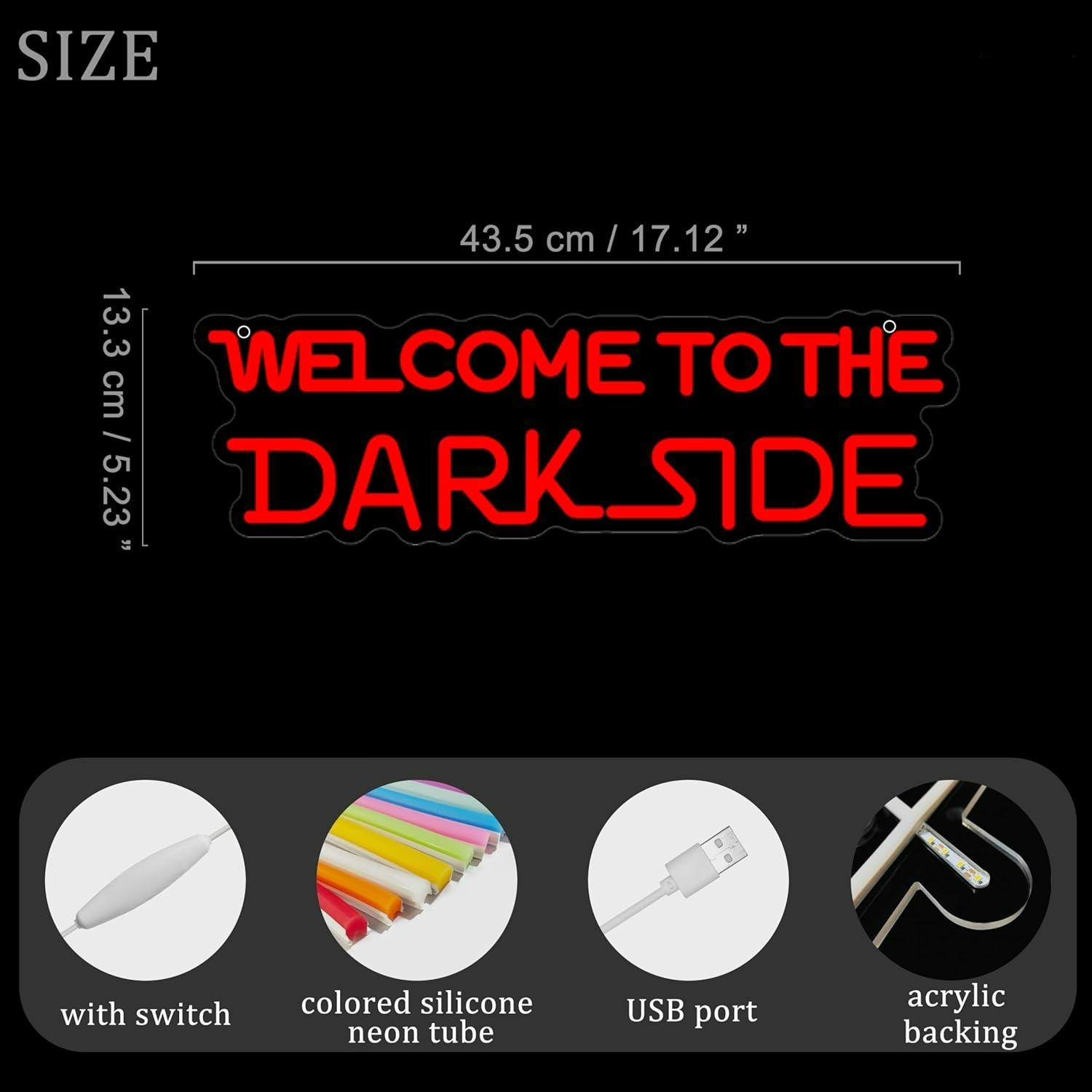 다크 사이드 네온사인 USB 디밍 가능 LED 조명,  - Wall Decor Lighting 리뷰 및 가격