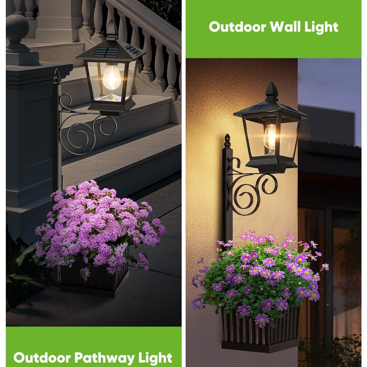2 in 1 태양광 화분 램프 방수 따뜻한 백색 야외  - Wall Decor Lighting 리뷰 및 가격