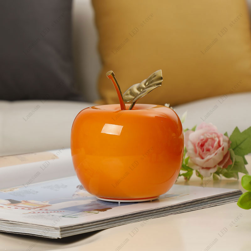 AAA 배터리로 작동하는 LED 사과 테이블 램프 과일 - Decor Lighting Cy 리뷰 및 가격