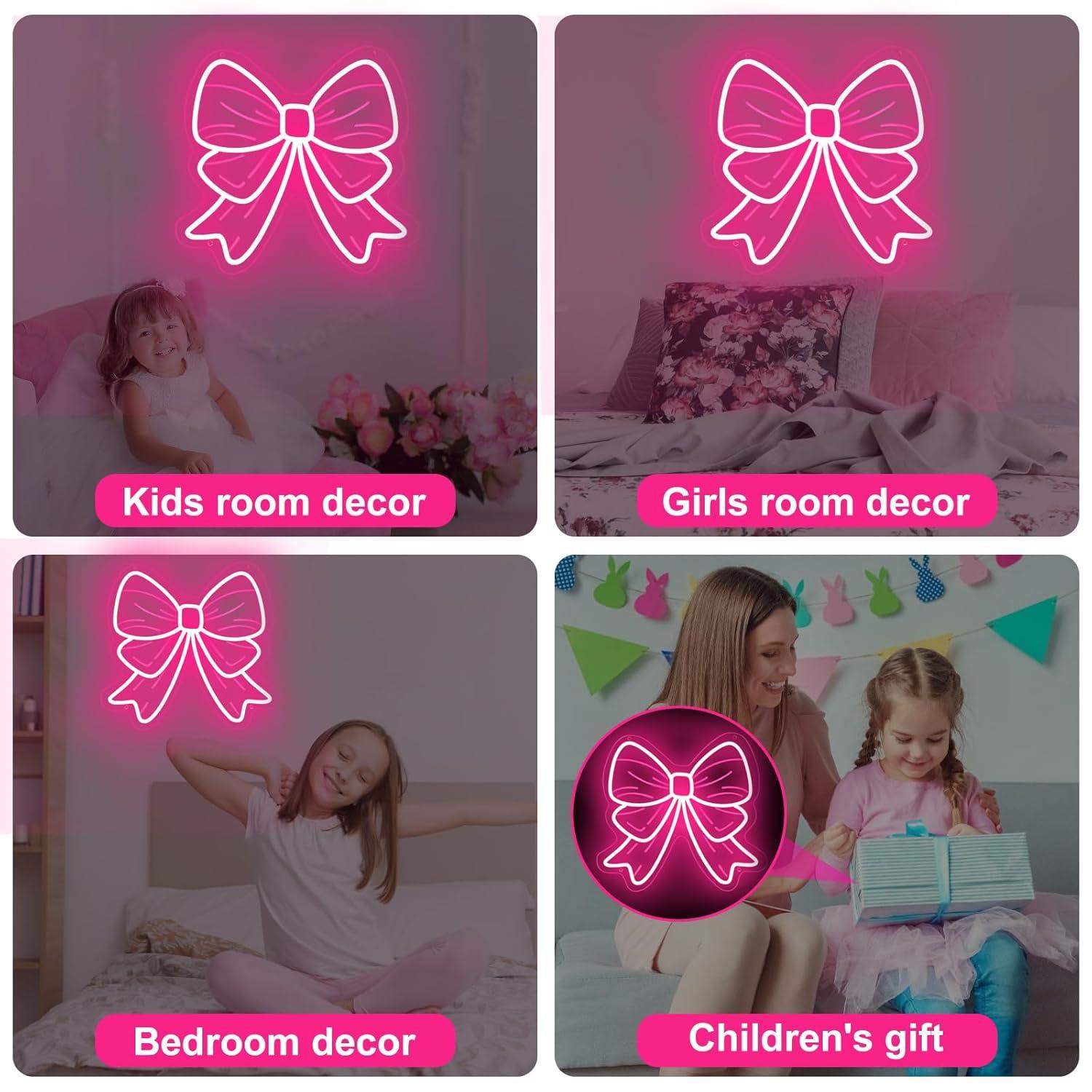 보우 네온사인 USB 디머블 LED 네온 조명, 소녀방 - Wall Decor Lighting 리뷰 및 가격