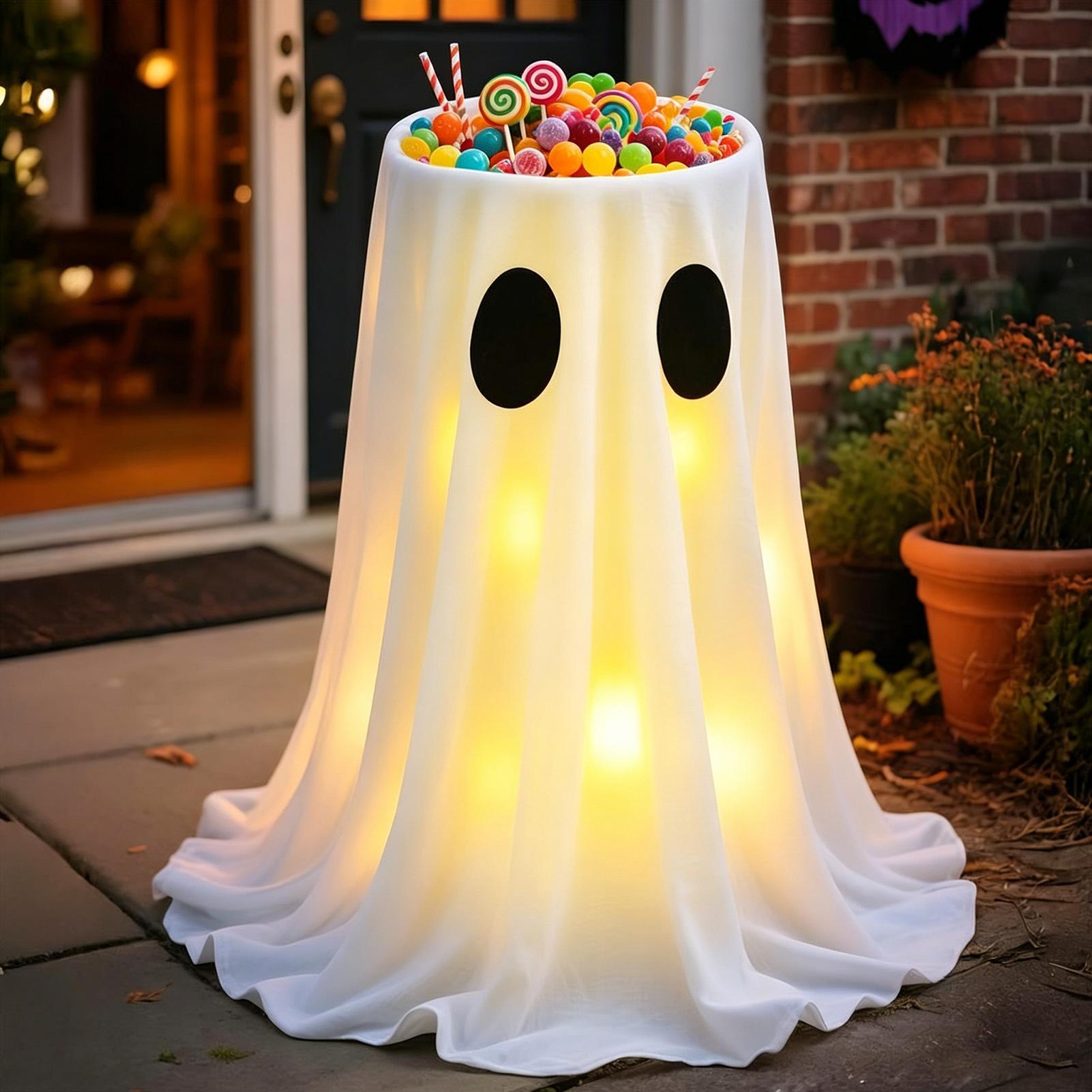 유령 할로윈 장식 8가지 모드 LED 조명 사탕 그릇  - Lighting Decoration Stand 리뷰 및 가격