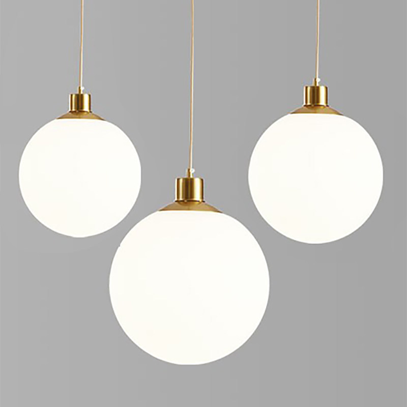 유리 볼 샹들리에 레스토랑 바 침대 옆 침실 의류 매장 - Restaurant Lighting Decoration 리뷰 및 가격