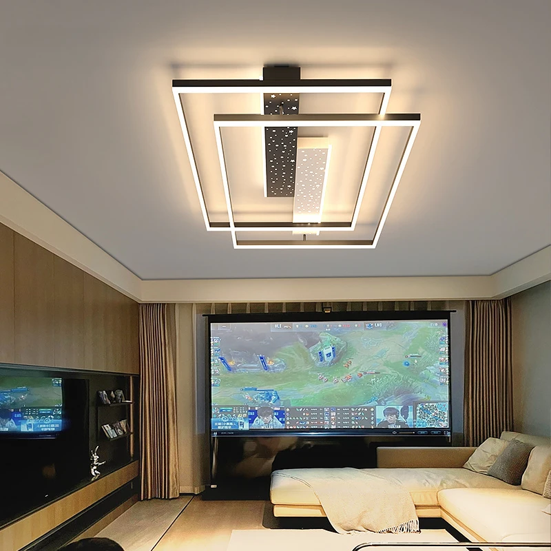 샹들리에 거실 실내 조명 홈 데코 침실 블랙 원형 사각 - Decor Lighting Cy 리뷰 및 가격