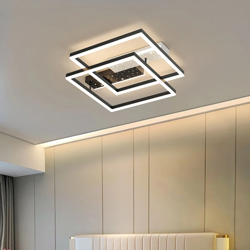샹들리에 거실 실내 조명 홈 데코 침실 블랙 원형 사각 - Decor Lighting Cy 리뷰 및 가격