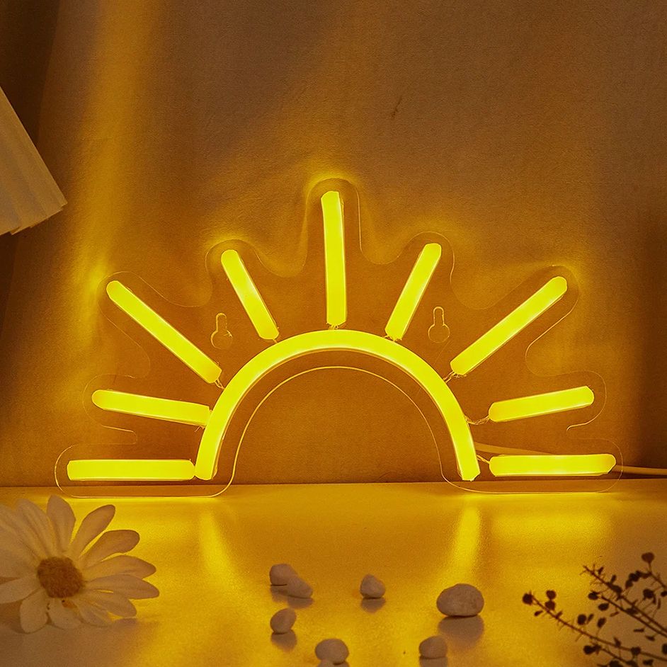 Chi-Buy 일출 모양 LED 네온 사인, USB 전 - Lighting Decor Sunrise 리뷰 및 가격